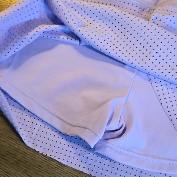 Balera White Perforated Mini Skirt - Picture 4 of 4